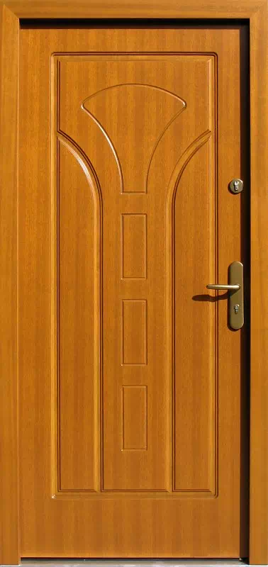 Drzwi zewnętrzne drewniane 508F4 złoty dąb
