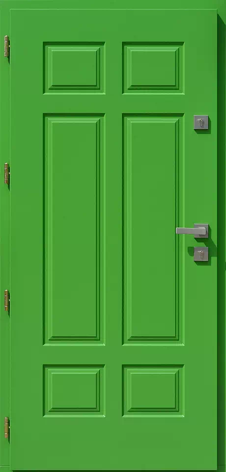 Drzwi zewnętrzne drewniane 533,9 zielone
