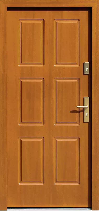 Drzwi zewnętrzne drewniane 534,4 złoty dąb