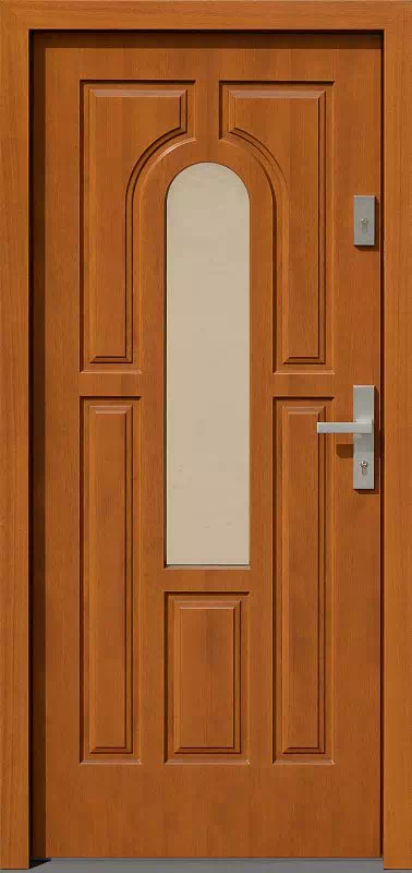 Drzwi zewnętrzne drewniane 538,1 złoty dąb