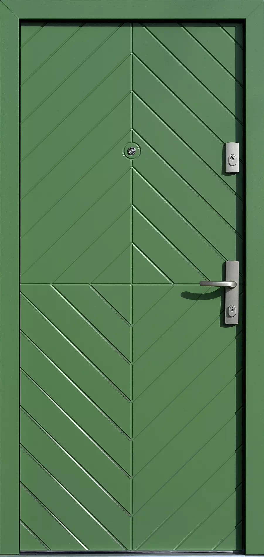 Drzwi zewnętrzne drewniane 542,1W zielone