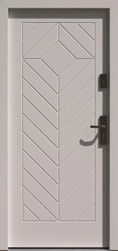 Drzwi zewnętrzne drewniane 543,3 białe