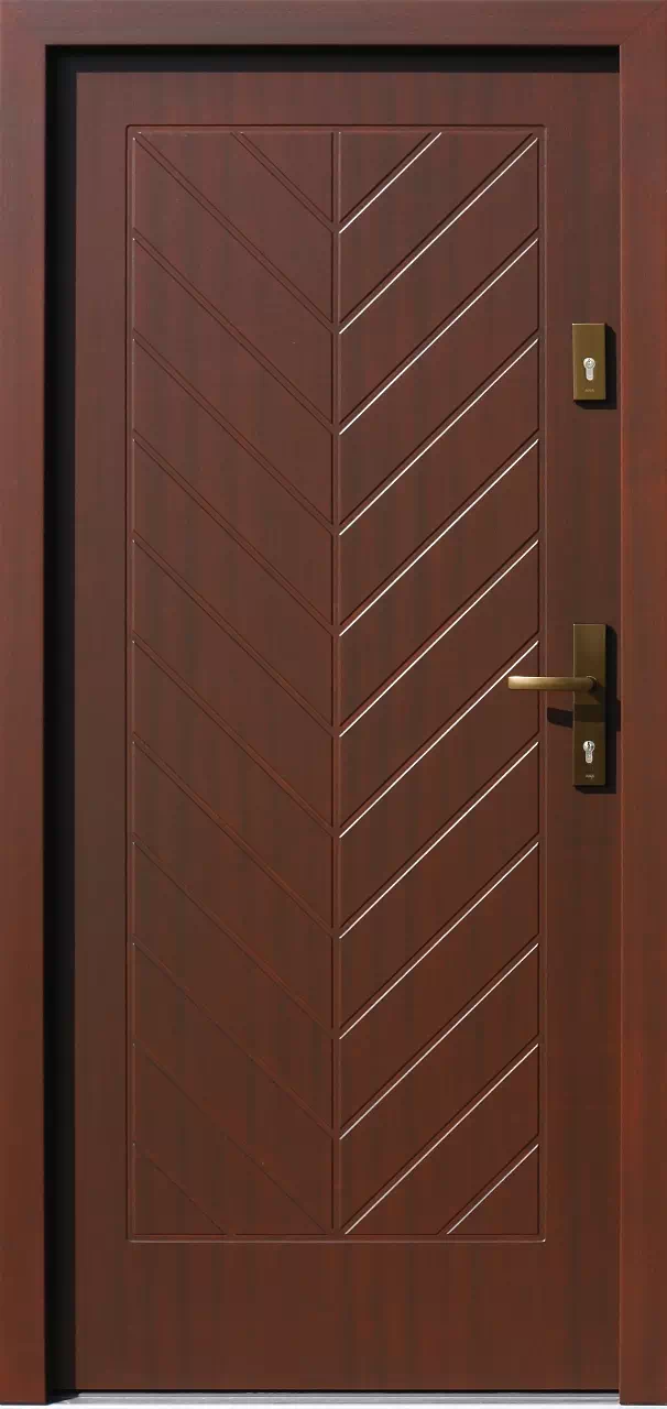 Drzwi zewnętrzne drewniane 543,6 orzech