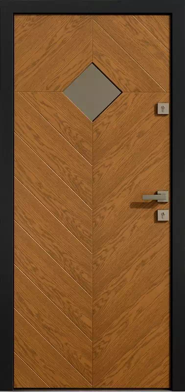 Drzwi zewnętrzne drewniane 543,7 winchester + antracyt