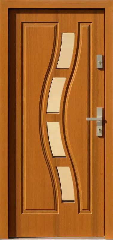 Drzwi zewnętrzne drewniane 544,2 złoty dąb