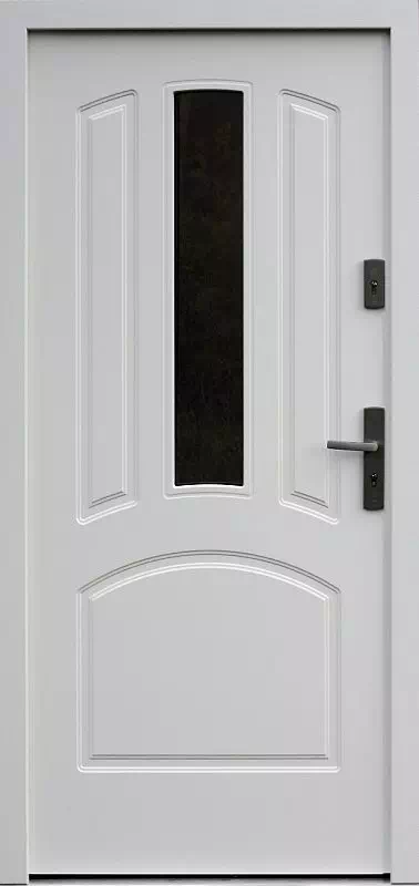 Drzwi zewnętrzne drewniane 552,6S białe