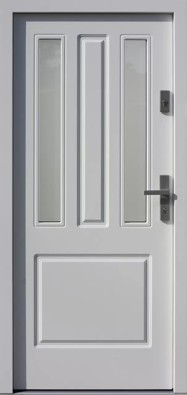 Drzwi zewnętrzne drewniane 555,1 białe