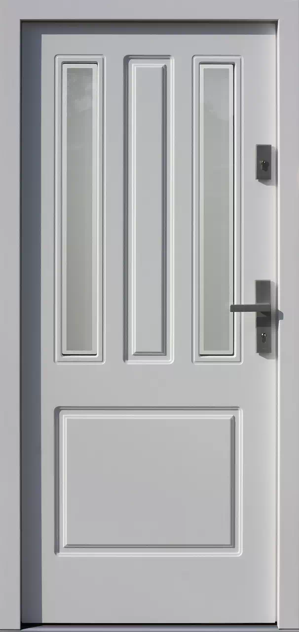 Drzwi zewnętrzne drewniane 555,1+ds9 białe
