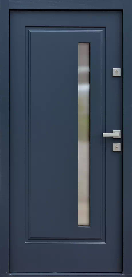 Drzwi zewnętrzne drewniane 577,3B antracyt