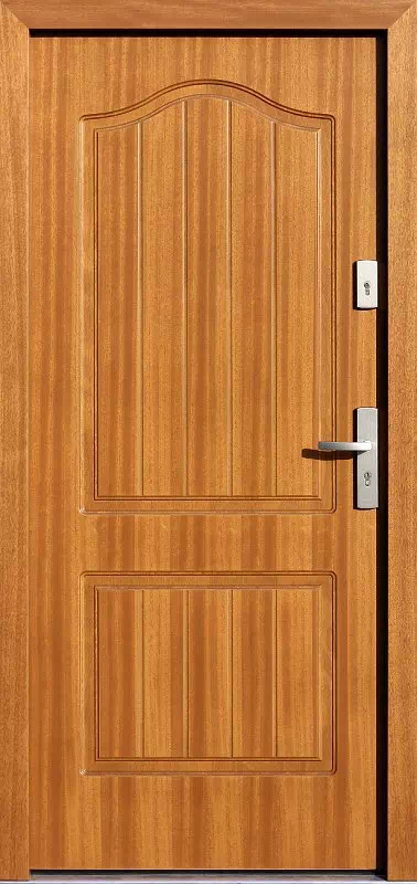 Drzwi zewnętrzne drewniane 583,2 jasny dąb