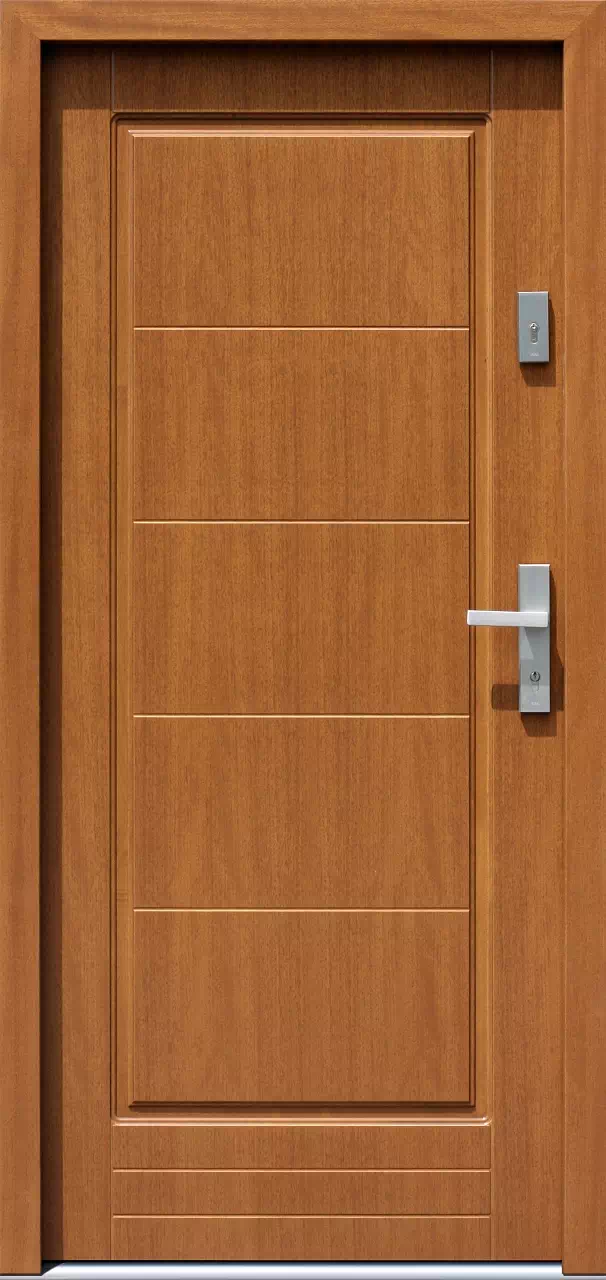Drzwi zewnętrzne drewniane 588,2 jasny dąb