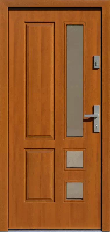 Drzwi zewnętrzne drewniane 590,1 złoty dąb