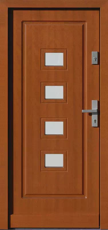Drzwi zewnętrzne drewniane 682,3 ciemny dąb