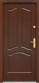 Drzwi zewnętrzne drewniane - 501,3 ciemny orzech