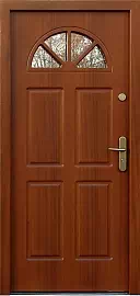 Drzwi zewnętrzne drewniane 506 teak