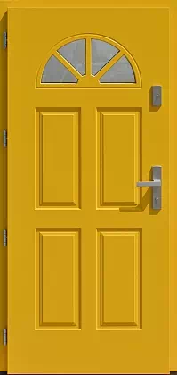 Drzwi zewnętrzne drewniane - 506,2 zółte