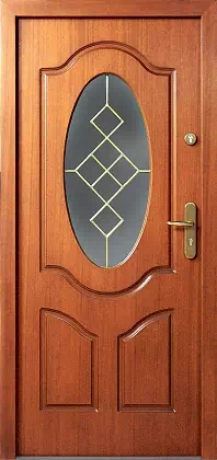 Drzwi zewnętrzne drewniane 513S+ds1 teak