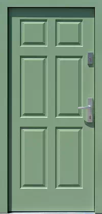 Drzwi zewnętrzne drewniane 533,10 zielone