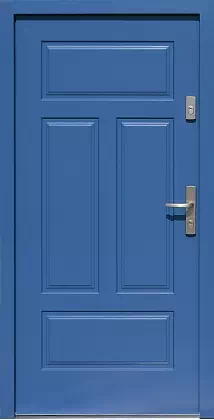 Drzwi zewnętrzne drewniane 533,12 niebieskie