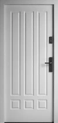 Drzwi zewnętrzne drewniane - 533,2 białe