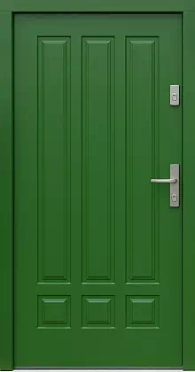 Drzwi zewnętrzne drewniane 533,2 zielone