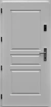 Drzwi zewnętrzne drewniane - 533,4 białe 2