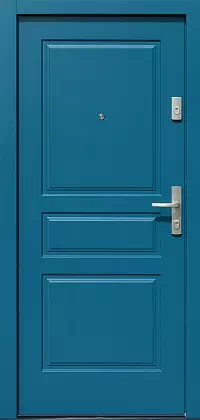 Drzwi zewnętrzne drewniane - 533,4 niebieskie