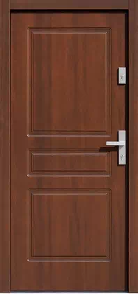 Drzwi zewnętrzne drewniane - 533,4 orzech