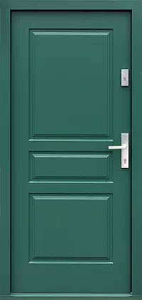 Drzwi zewnętrzne drewniane 533,4 zielone