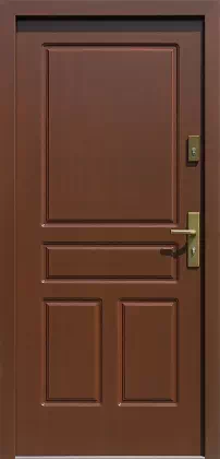 Drzwi zewnętrzne drewniane 533,7 mahoń