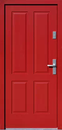 Drzwi zewnętrzne drewniane - 534,9 czerwone