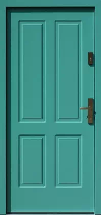 Drzwi zewnętrzne drewniane - 534,9 zielone
