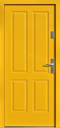 Drzwi zewnętrzne drewniane - 534,9 żółte