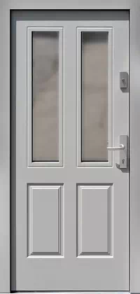 Drzwi zewnętrzne drewniane - 534,9B białe