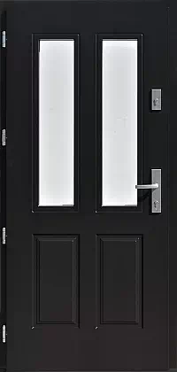 Drzwi zewnętrzne drewniane 534,9B czarne