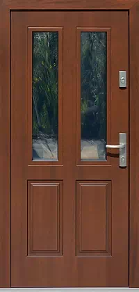 Drzwi zewnętrzne drewniane - 534,9B orzech