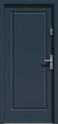 Drzwi zewnętrzne drewniane - 535,5 antracyt