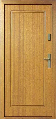 Drzwi zewnętrzne drewniane 535,5 jasny dąb