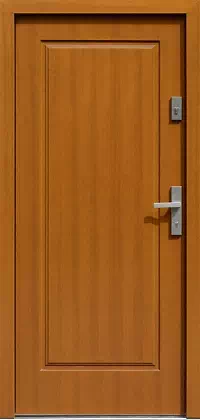 Drzwi drewniane zewnętrzne do domu 535,5 w kolorze złoty dąb.
