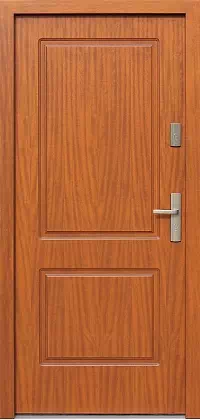 Drzwi zewnętrzne drewniane - 535,6 ciemny dąb
