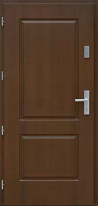 Drzwi zewnętrzne drewniane - 535,6 orzech