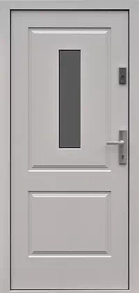Drzwi zewnętrzne drewniane - 535,7 białe  