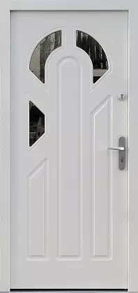 Drzwi zewnętrzne drewniane - 537S3F białe