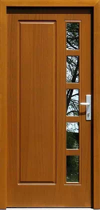Drzwi zewnętrzne drewniane - 541,1 ciemny dąb