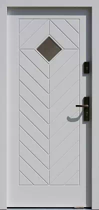 Drzwi zewnętrzne drewniane 543,1 białe
