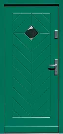 Drzwi zewnętrzne drewniane 543,1 zielone 3