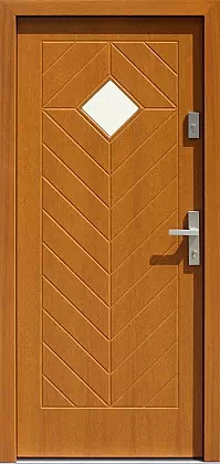 Drzwi zewnętrzne drewniane 543,1 złoty dąb