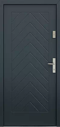 Drzwi zewnętrzne drewniane 543,2 antracyt