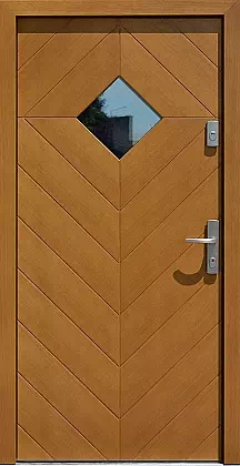 Drzwi zewnętrzne drewniane 543,7 złoty dąb 