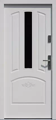 Drzwi zewnętrzne drewniane 552,5S+d1 białe